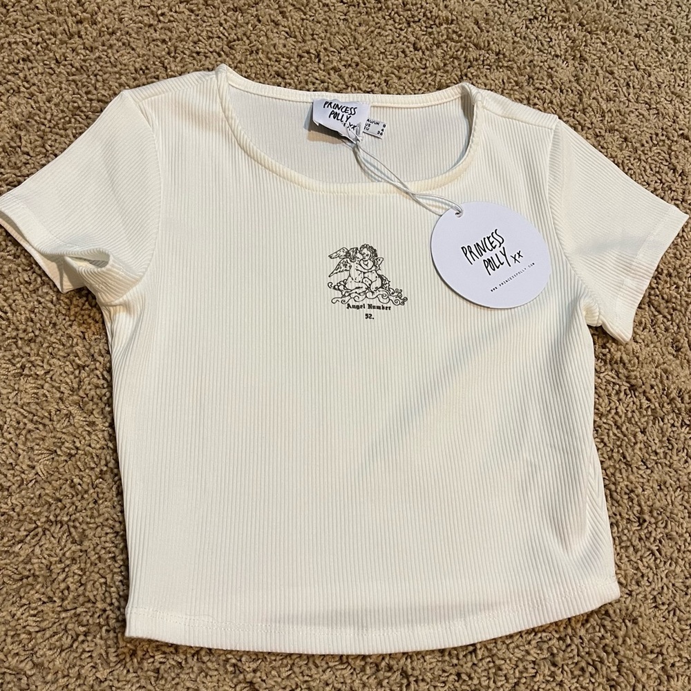 Princess Polly Angel Number 52 Baby Tee